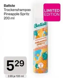 Bipa Batiste Trockenshampoo Pineapple Spritz Angebot
