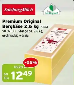 Salzburger Lagerhaus Premium Original Bergkase Angebot
