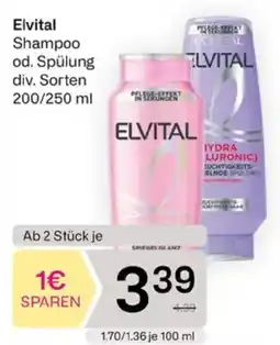 Bipa Elvital Shampoo od. Spülung Angebot