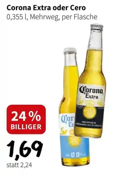 Der Grissemann Corona Extra oder Cero Angebot