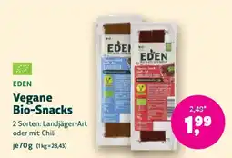 Denn's Biomarkt Vegane Bio-Snacks Angebot