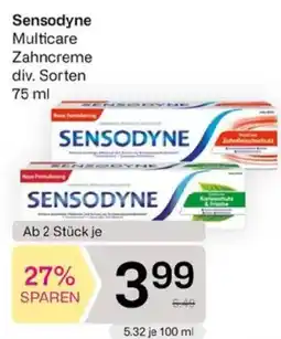 Bipa Sensodyne Multicare Zahncreme Angebot