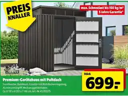 Hagebau Premium-Gerätehaus mit Pultdach Angebot