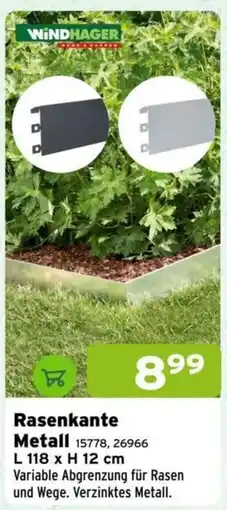Salzburger Lagerhaus Rasenkante Metall Angebot