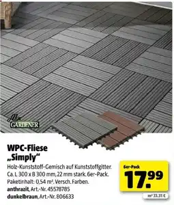 Hagebau WPC-Fliese ,,Simply Angebot