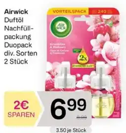 Bipa Airwick Duftöl Nachfüll- packung Duopack Angebot