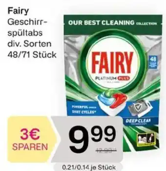 Bipa Fairy Geschirrspültabs Angebot