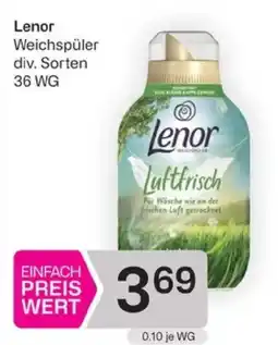 Bipa Lenor Weichspüler div. Sorten Angebot