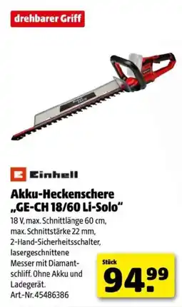 Hagebau Akku-Heckenschere Angebot