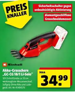 Hagebau Akku-Grasschere Angebot