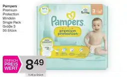 Bipa Pampers Premium Protection Windeln Single Pack Größe Angebot
