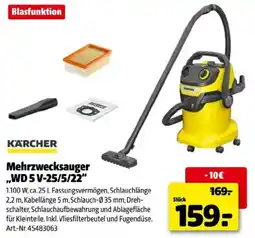 Hagebau Mehrzwecksauger ,,WD 5 V-25/5/22 Angebot