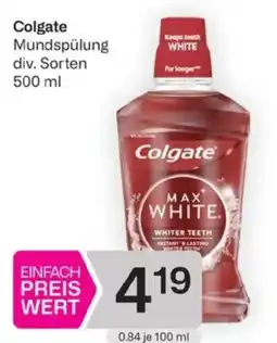 Bipa Colgate Mundspülung div. Sorten Angebot