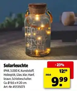 Hagebau Solarleuchte Angebot