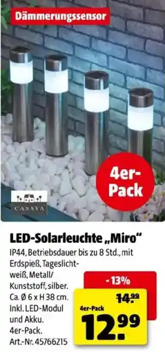 Hagebau LED-Solarleuchte,,Miro Angebot