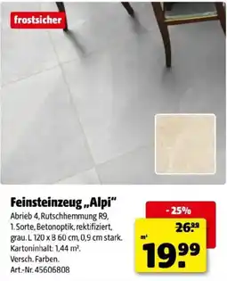 Hagebau Feinsteinzeug,,Alpi Angebot