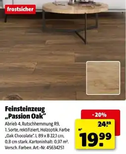 Hagebau Feinsteinzeug ,,Passion Oak Angebot
