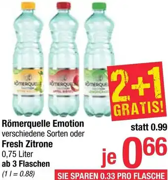Maximarkt Römerquelle Emotion, Fresh Zitrone Angebot