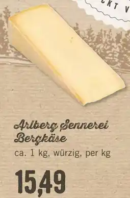 Der Grissemann Arlberg Sennerei Bergkäse Angebot