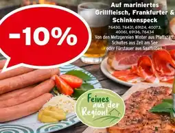 Salzburger Lagerhaus Auf mariniertes Grillfleisch, Frankfurter & Schinkenspeck Angebot