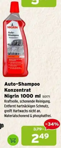 Salzburger Lagerhaus Auto-Shampoo Konzentrat Nigrin Angebot
