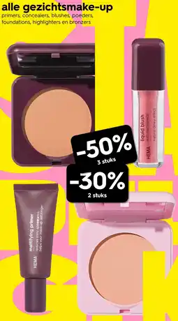 HEMA alle gezichtsmake-up Angebot