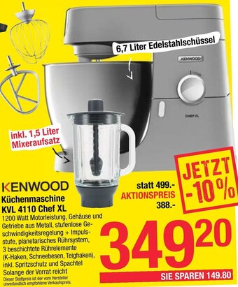 Maximarkt Küchenmaschine KVL 4110 Chef XL Angebot