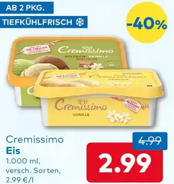 T&G Cremissimo Eis Angebot
