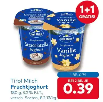 T&G Tirol Milch Fruchtjoghurt Angebot