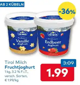 T&G Tirol Milch Fruchtjoghurt Angebot