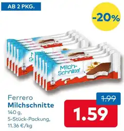 T&G Ferrero Milchschnitte Angebot
