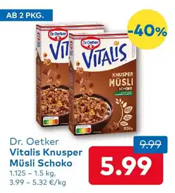 T&G Dr. Oetker Vitalis Knusper Müsli Schoko Angebot