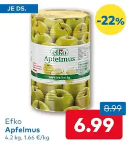 T&G efko Apfelmus Angebot