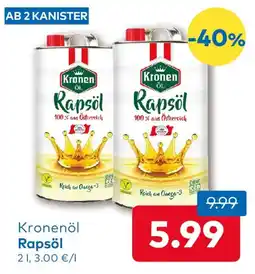 T&G Kronenöl Rapsöl Angebot