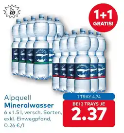 T&G Alpquell Mineralwasser Angebot
