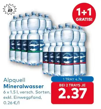 T&G Alpquell Mineralwasser Angebot