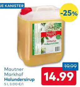 T&G Mautner Markhof Holundersirup Angebot