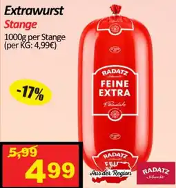 Wurstico Extrawurst Stange Angebot