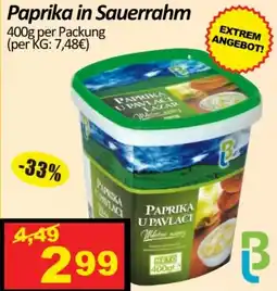 Wurstico Paprika in Sauerrahm Angebot