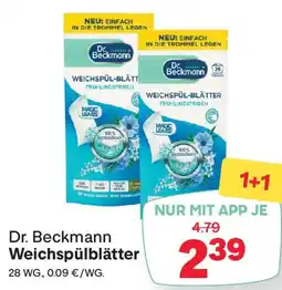 MPreis Dr. Beckmann Weichspülblätter Angebot
