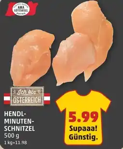PENNY Hendl- minuten- schnitzel Angebot