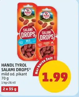 PENNY Handl tyrol salami drops Angebot