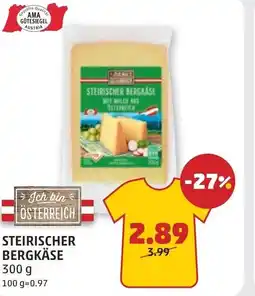 PENNY Steirischer bergkase Angebot