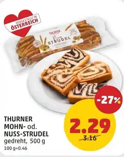 PENNY Thurner mohn-od. nuss-strudel Angebot