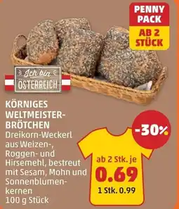 PENNY Körniges weltmeister- brötchen Angebot