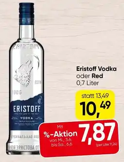 Spar Eristoff Vodka oder Red Angebot