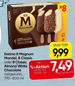 Spar Eskimo 8 Magnum Mandel, 8 Classic oder 8 Classic Almond White Chocolate Angebot