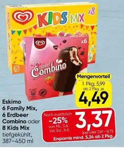 Spar Eskimo 6 Family Mix, 6 Erdbeer Angebot