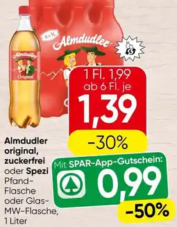 Spar Almdudler original, zuckerfrei oder spezi Angebot