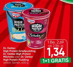 Spar Dr. Oetker High Protein Grieẞpudding, Dr. Oetker High Protein Milchreis oder Dr. Oetker High Protein Pudding Angebot